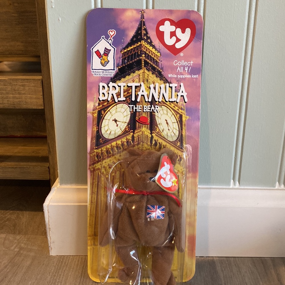 TY Britannia the Bear Beanie Babies Ronald McDonald House 1998